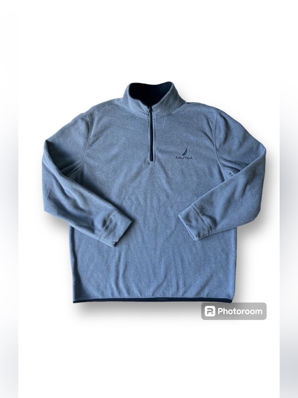 Nautica 1/4 Zip Fleece Sweater Blue Size XXL